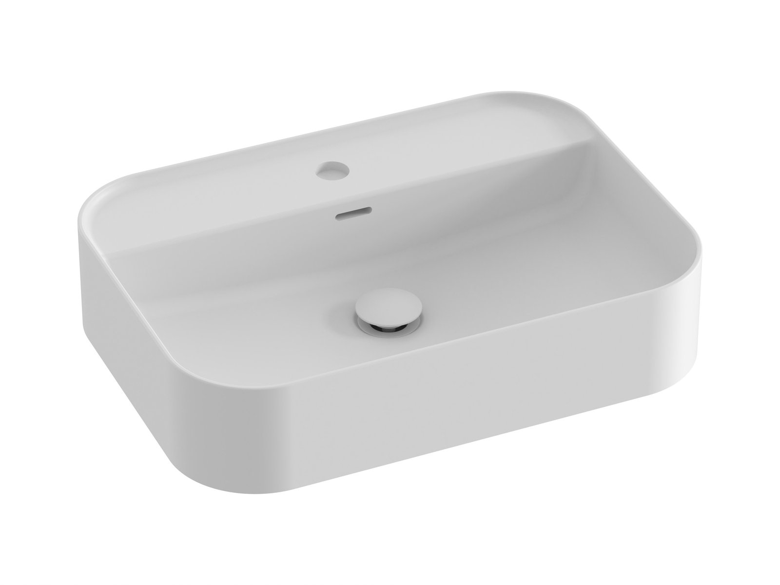 Ravak Ceramic umyvadlo 55x40 cm obdélníkový na pult bílá XJX0E155005