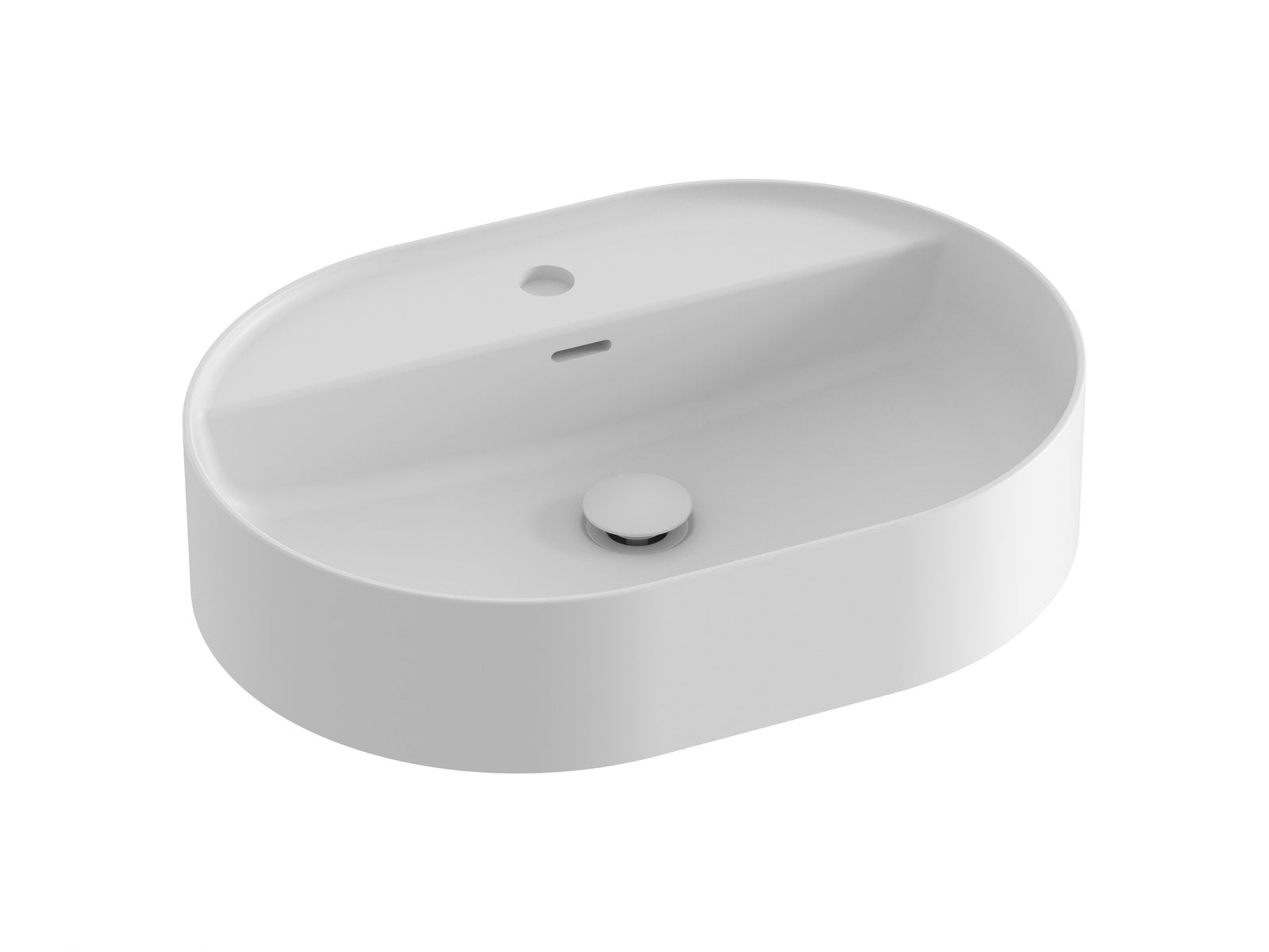 Ravak Ceramic umyvadlo 55x40 cm oválné na pult bílá XJX0E155001
