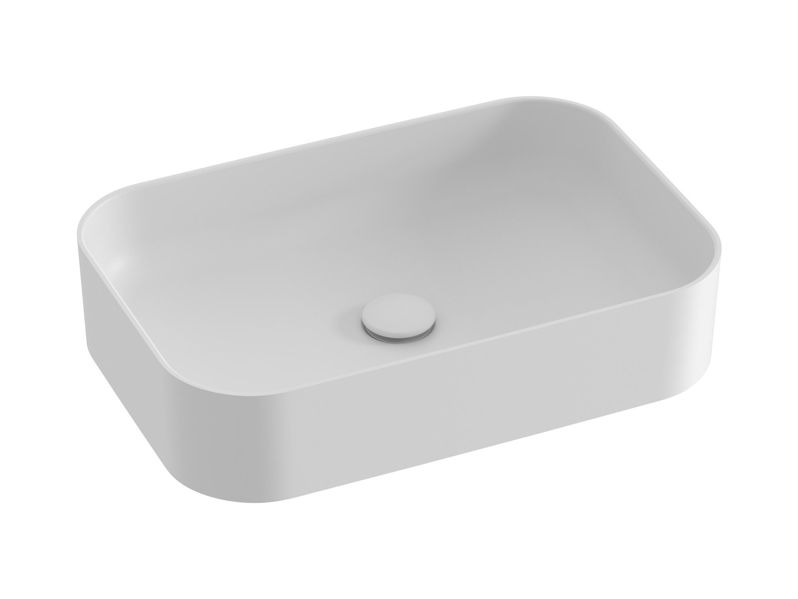 Ravak Ceramic umyvadlo 55x37 cm obdélníkový na pult bílá matný XJX0E155004
