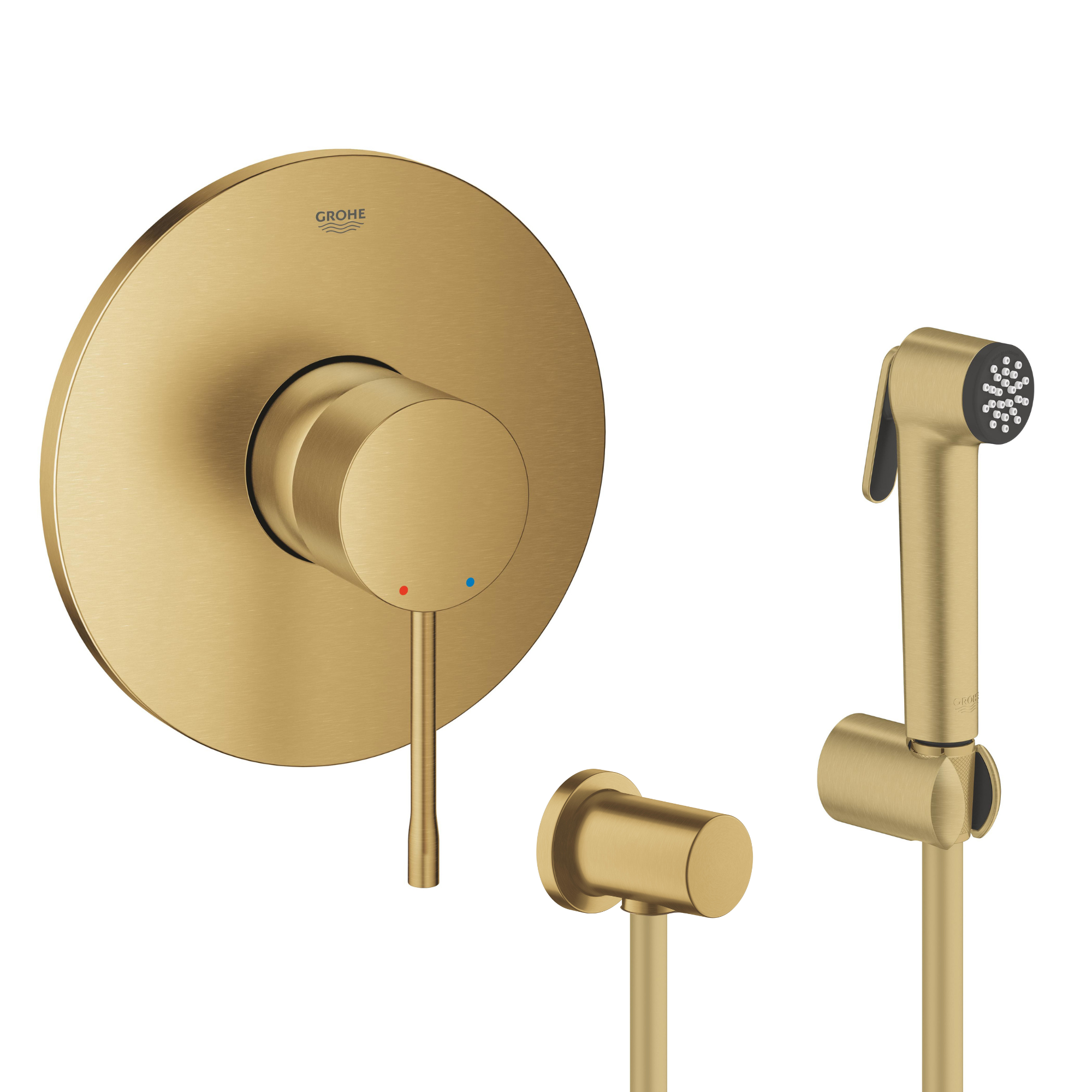 Sada sprchová baterie Grohe Essence 24057GN1, sada bidetové hlavice Grohe Tempesta 27513GN1, 27057GN0