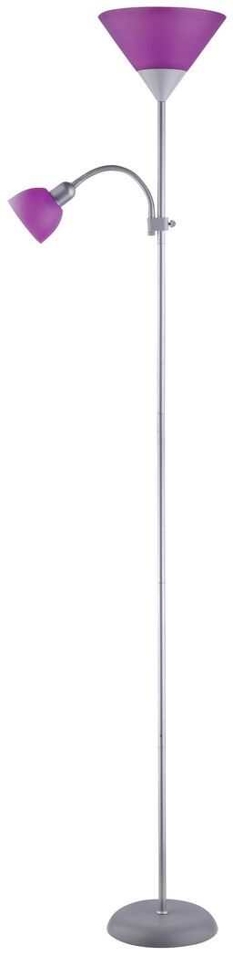 Rabalux Action stojací lampa 2x100 W fialová-stříbrná 4020