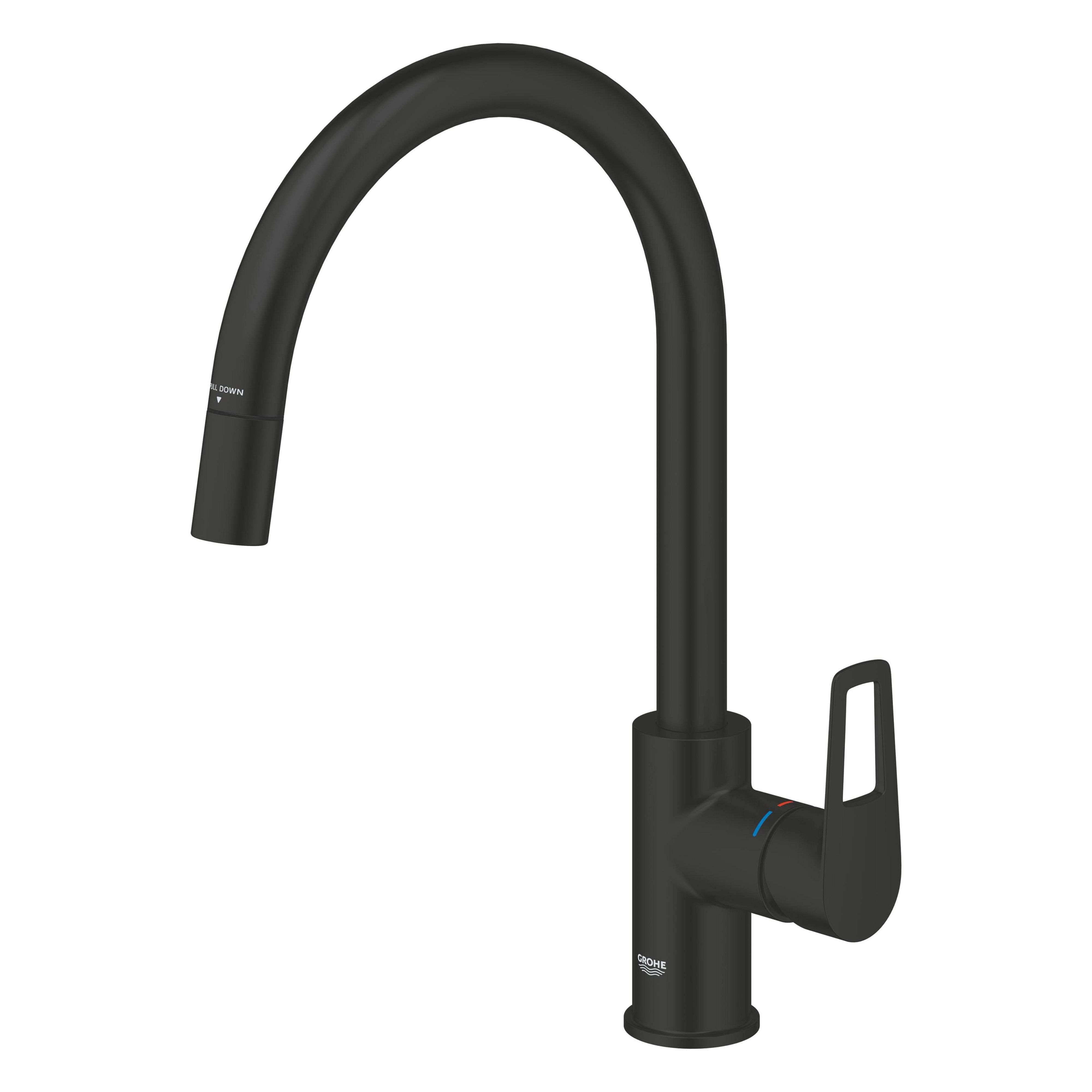 Grohe Start Edge kuchyňská baterie stojící černá 305562430