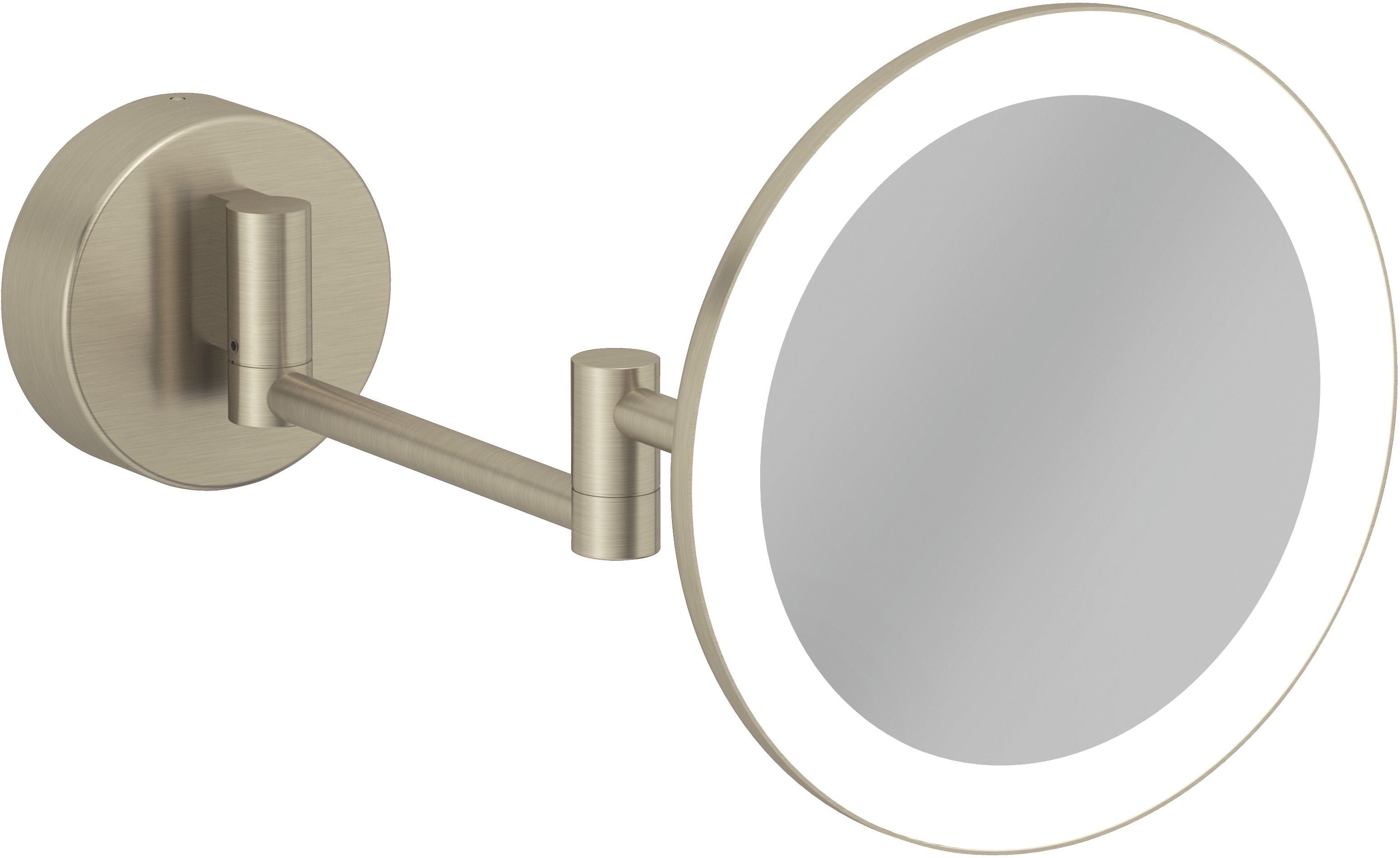Kludi Vela R kosmetické zrcátko 20.2x20.2 cm kulaté s podsvícením nikl 58995N5W