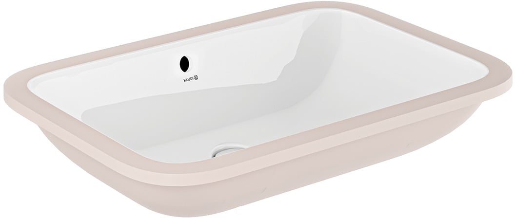 Kludi Resa umyvadlo 55x36 cm obdélníkový pod pult bílá 59W0643