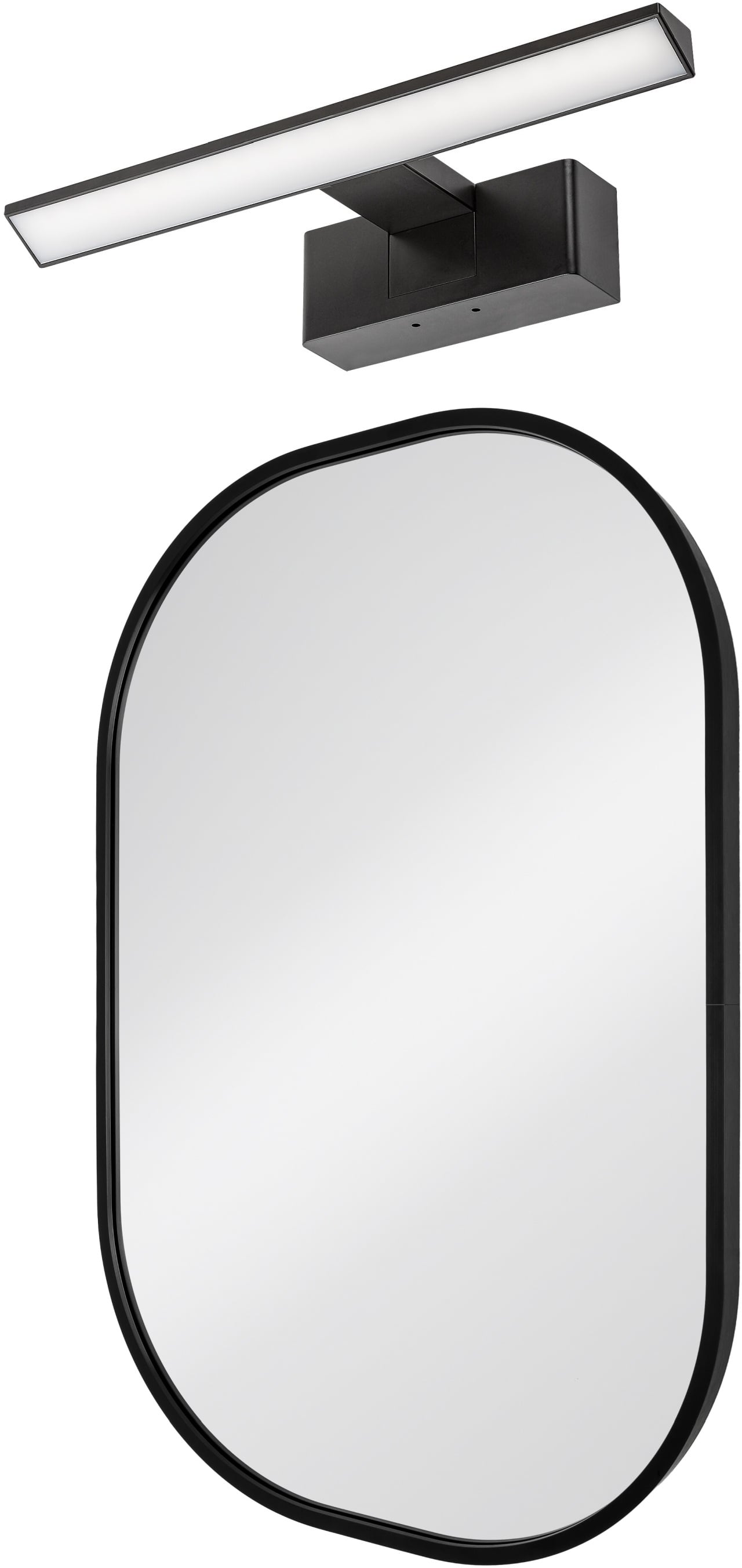 Sada zrcadlo Dubiel Vitrum Luis 5905241012827, nástěnné svítidlo Rabalux Loric 75024