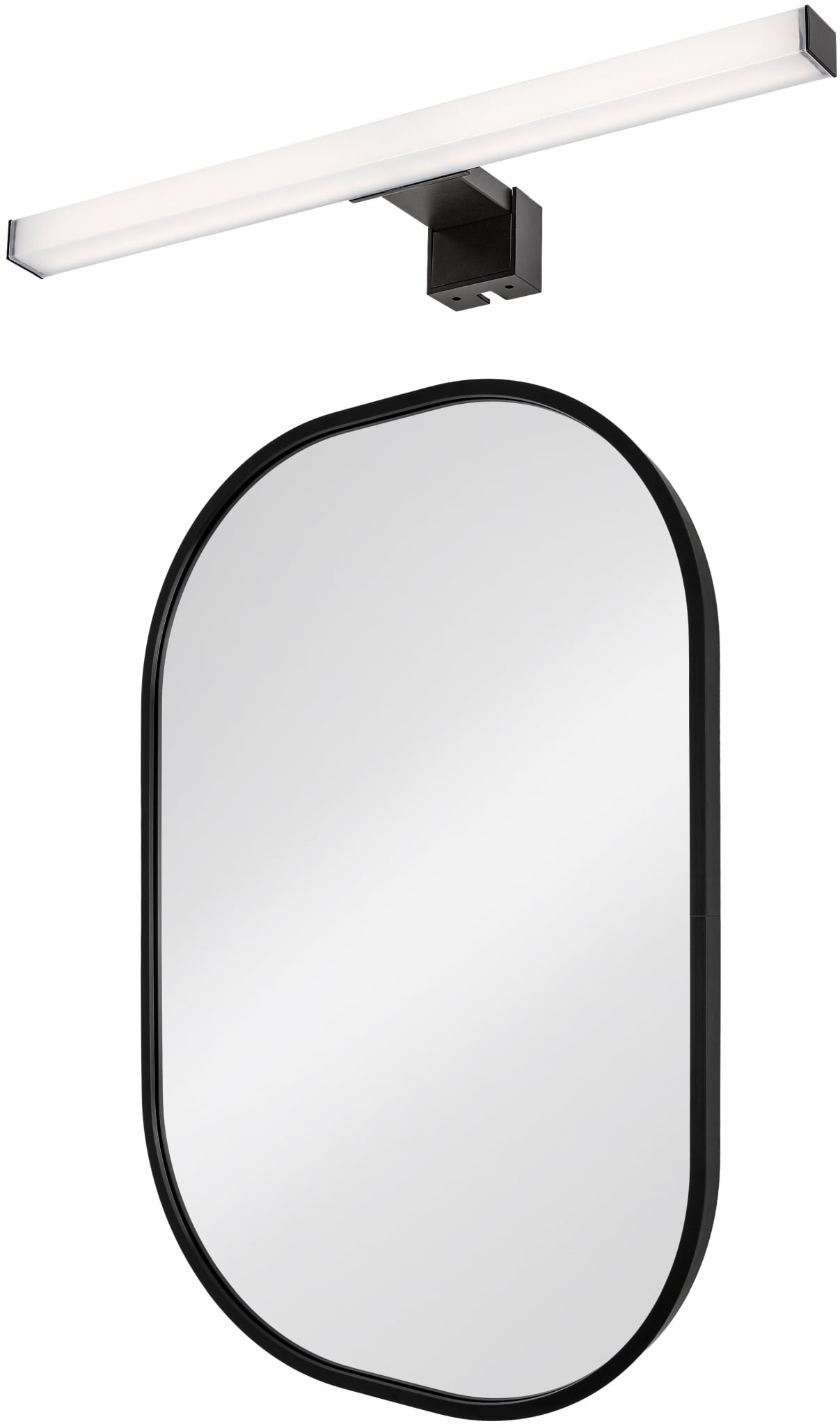 Sada zrcadlo Dubiel Vitrum Luis 5905241012827, nástěnné svítidlo Rabalux Oliro 75051