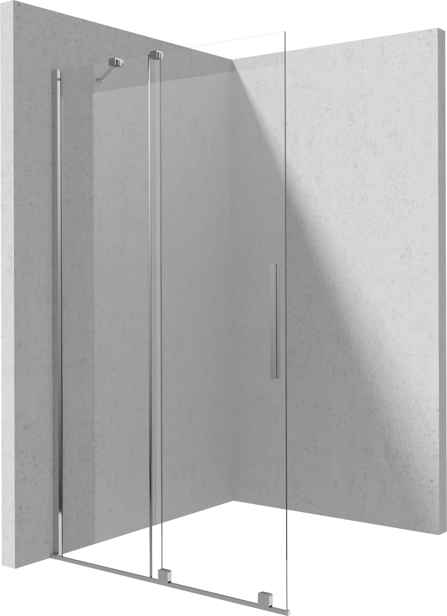 Deante Prizma sprchová zástěna walk-in 80 cm chrom lesk/průhledné sklo KTJ_038R