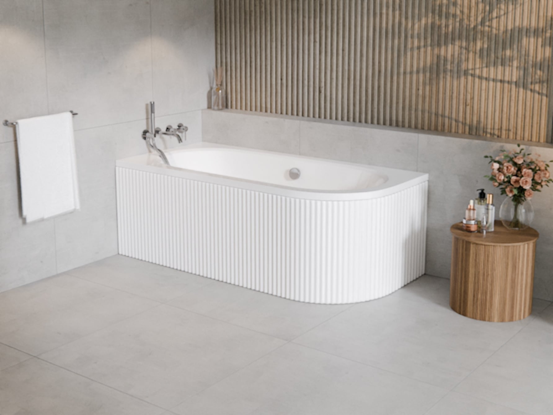 Sada rohová vana Besco Avita #WAV-160-NL, obklad vany Besco Avita OAV-160-NSR