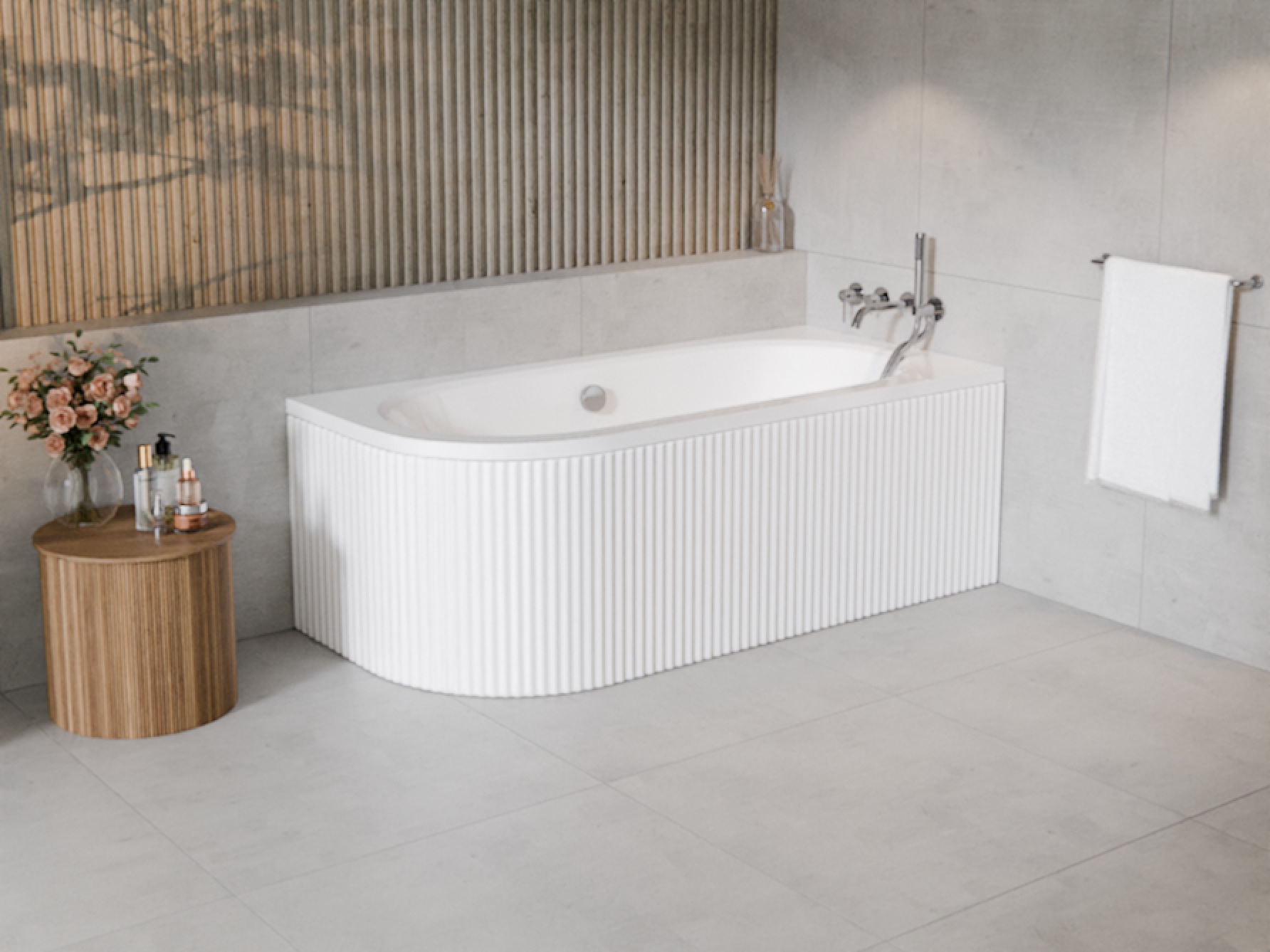 Sada rohová vana Besco Avita #WAV-180-NP, obklad vany Besco Avita OAV-180-NSR