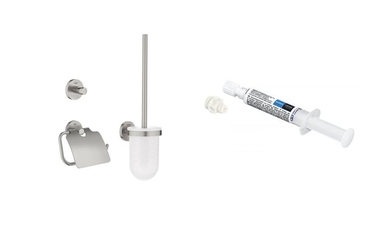Sada sada příslušenství 3v1 Grohe Start 41204DC0, lepidlo Grohe QuickGlue 41127000