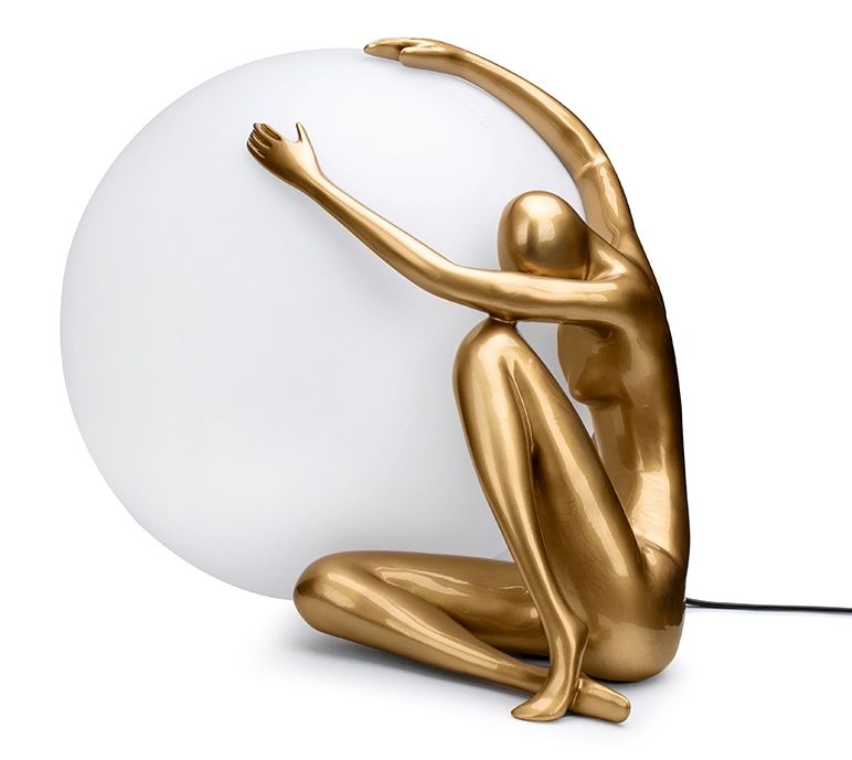 Moosee Uomo stolní lampa 1x40 W bílá-zlatá MSE1501100453