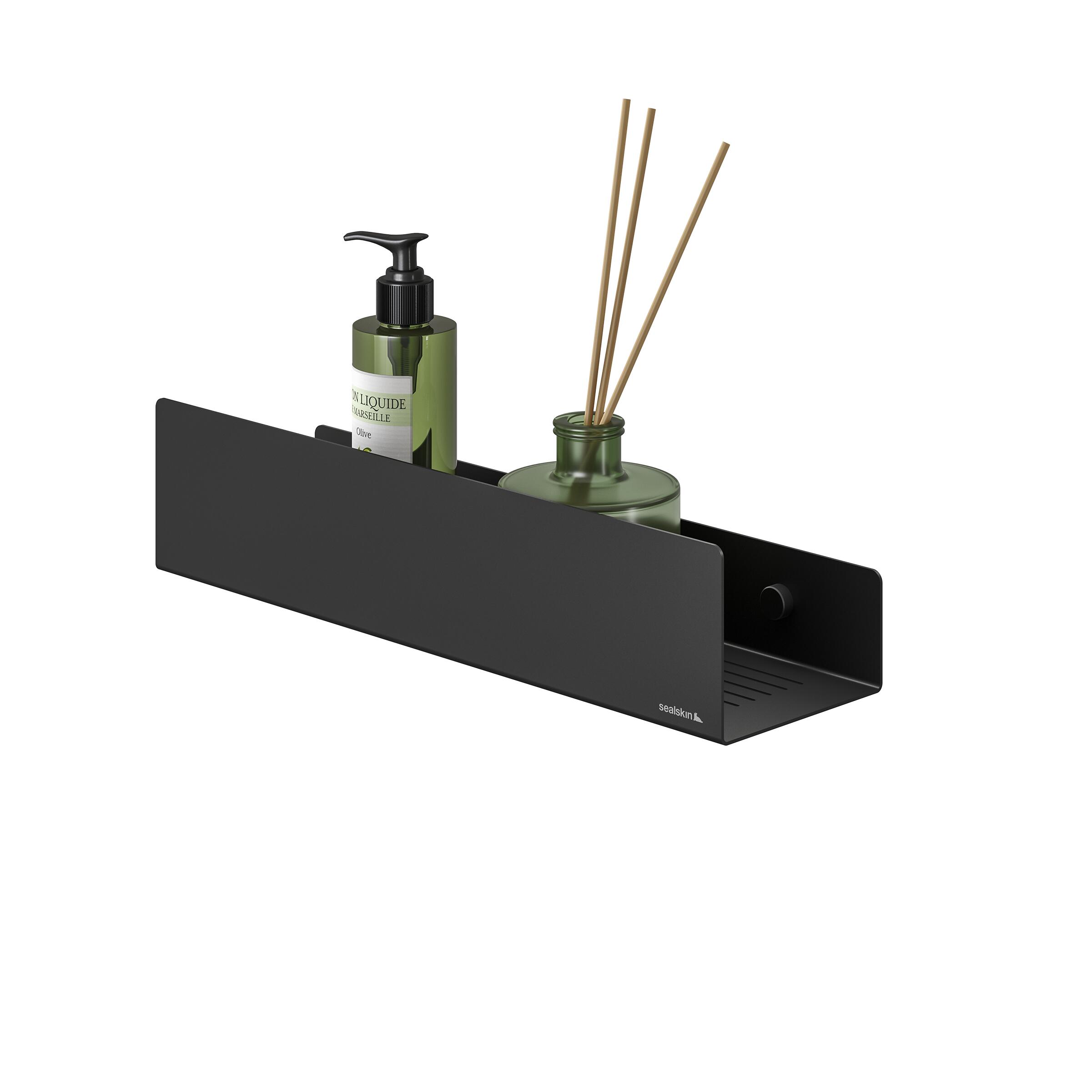 Sealskin Brix polička do sprchy 35 cm černá 800794