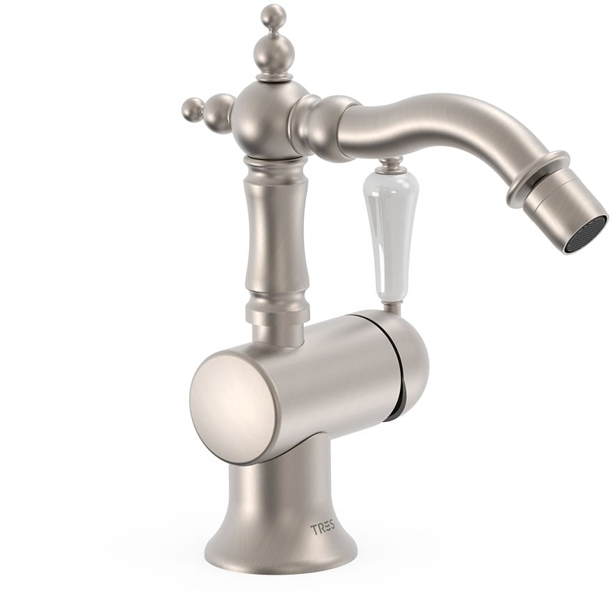 Tres Clasic bidetová baterie stojící ocel 24222001AC