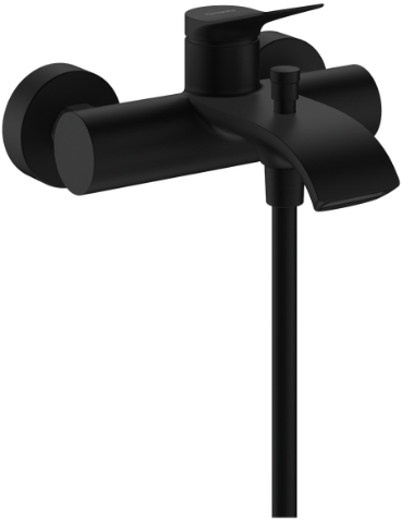 Hansgrohe Vivenis vanová baterie na stěnu černá 75423670