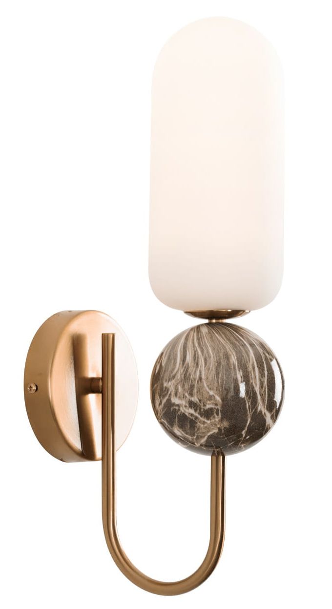 MaxLight Nova nástěnné svítidlo 1x7 W bílá-zlatá W0380