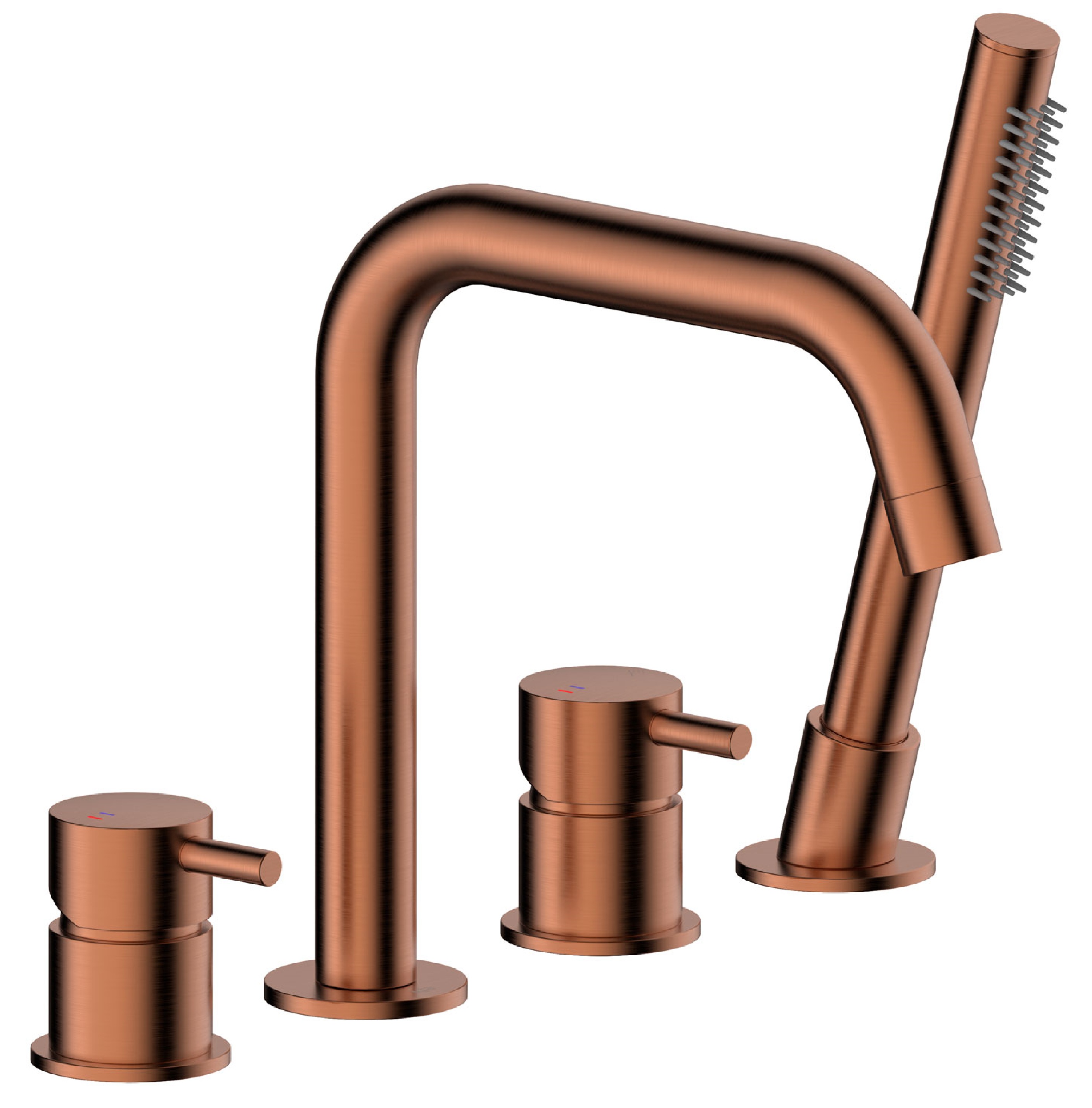 KFA Armatura Moza Brushed Rose Gold vanová baterie na vanu zlatá 5035-210-34