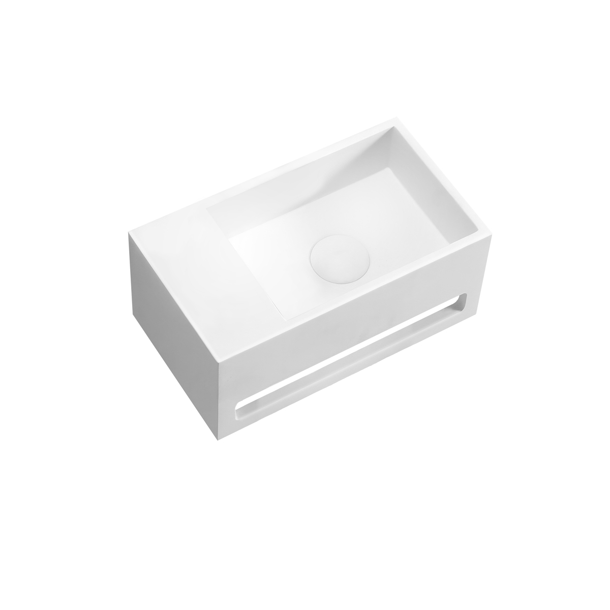 Oltens Fri umyvadlo 35.5x20 cm obdélníkový klasický bílá 40006900