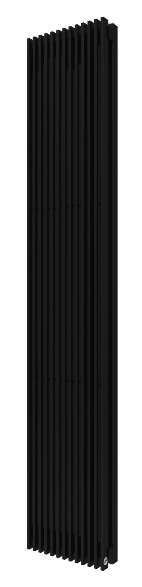 Instal Projekt Afro New 2 pokojový radiátor 180x82.8 cm podłączenie spodní černá AFRN2-180/37C31