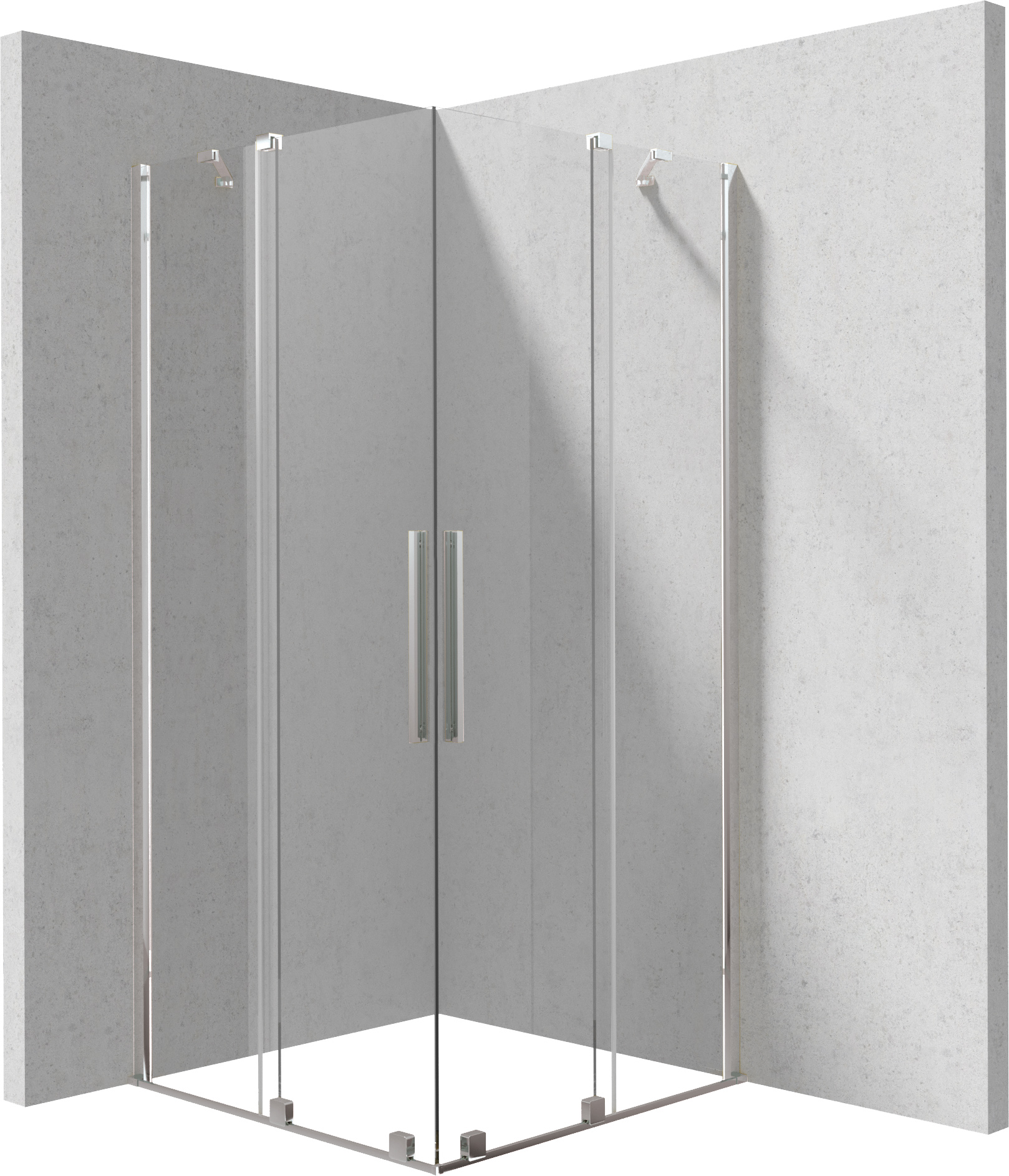 Deante Prizma sprchový kout 80x80 cm čtvercový chrom lesk/průhledné sklo KPN0P08P08