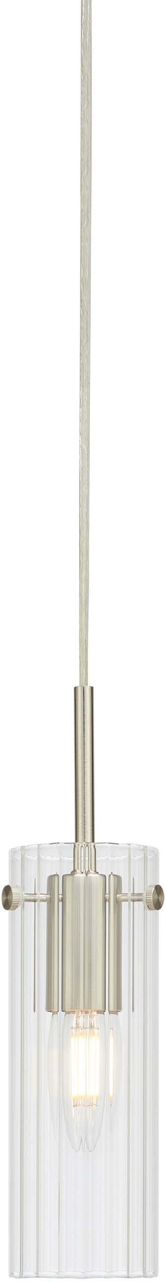 Markslöjd Tibia závěsné svítidlo 1x40 W průhledná-nikl 109013