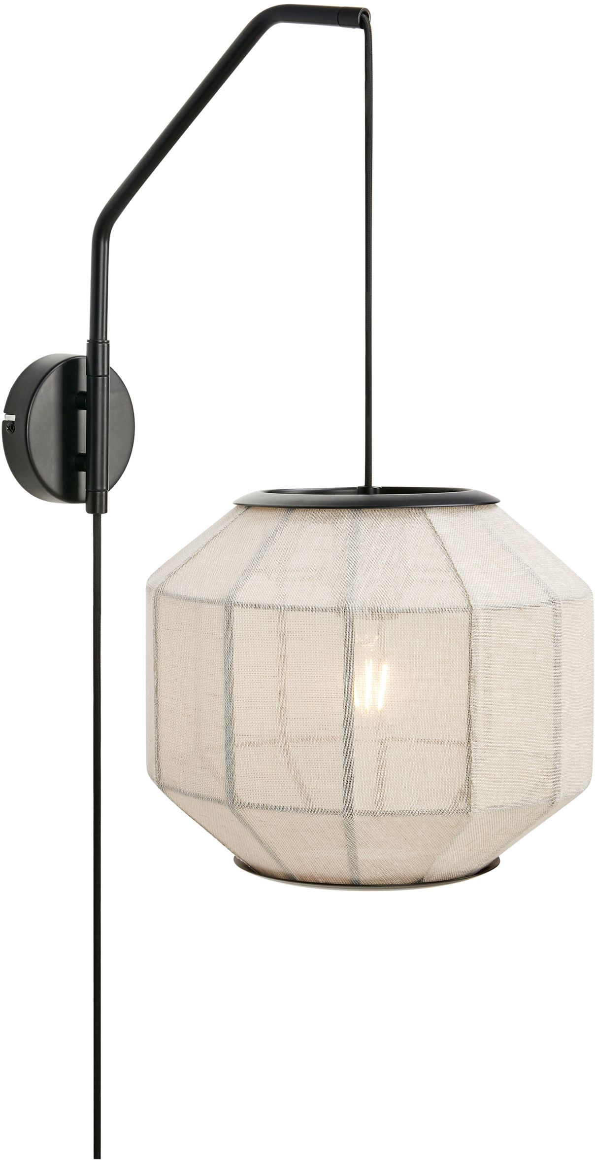 Markslöjd Asuka nástěnné svítidlo 1x60 W bílá-černá 108957