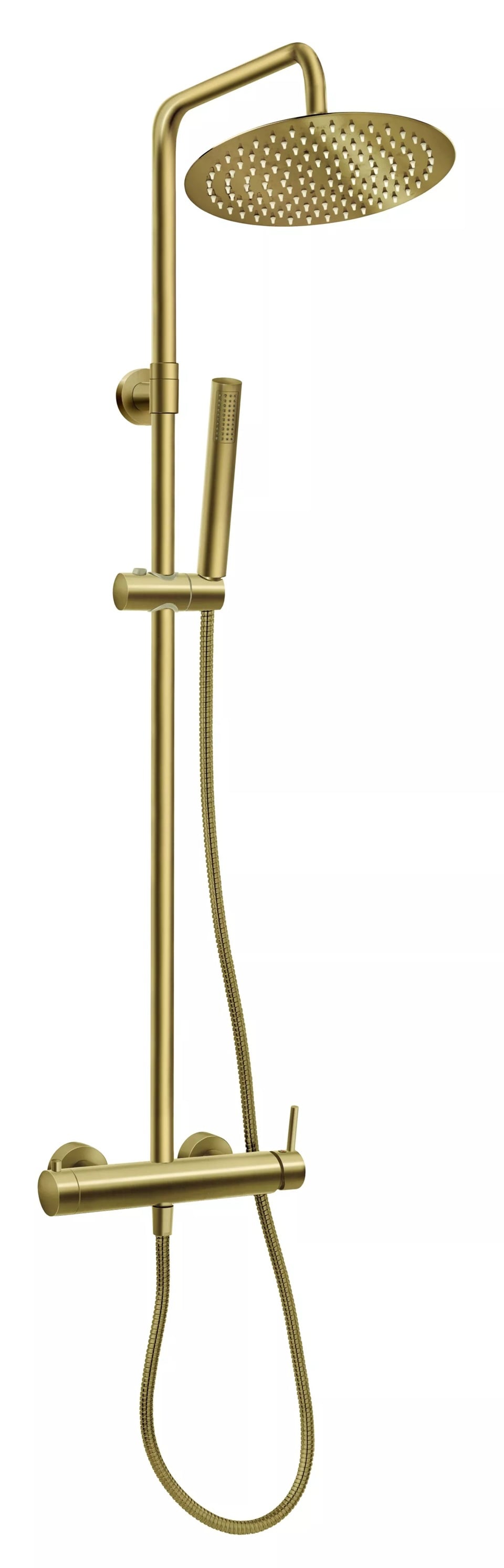 Ferro Ciriculus sprchová sada na stěnu s dešťovou sprchou zlatá NP85-BCK7UBG
