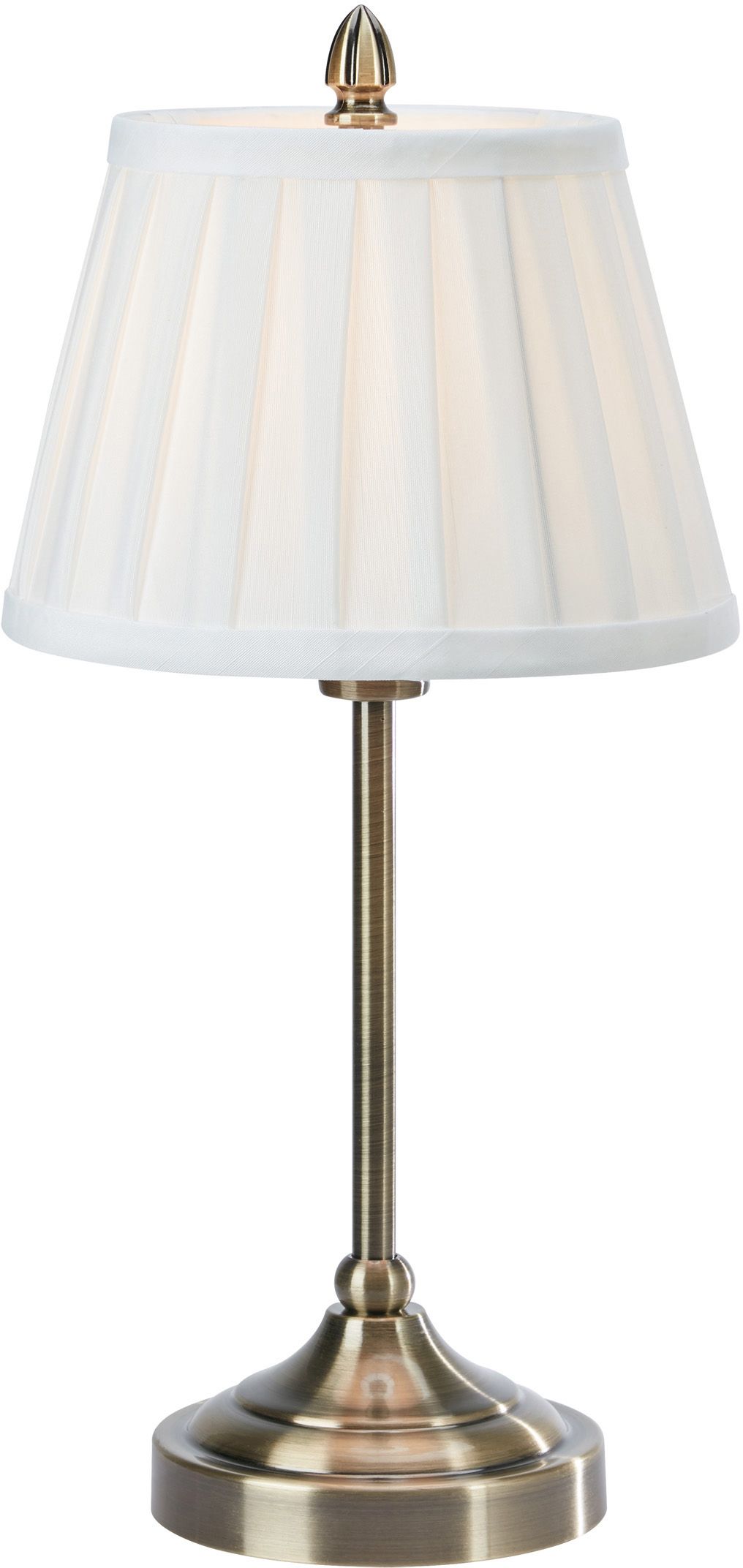 Markslöjd Oxford stolní lampa 1x40 W bílá-mosaz 108973