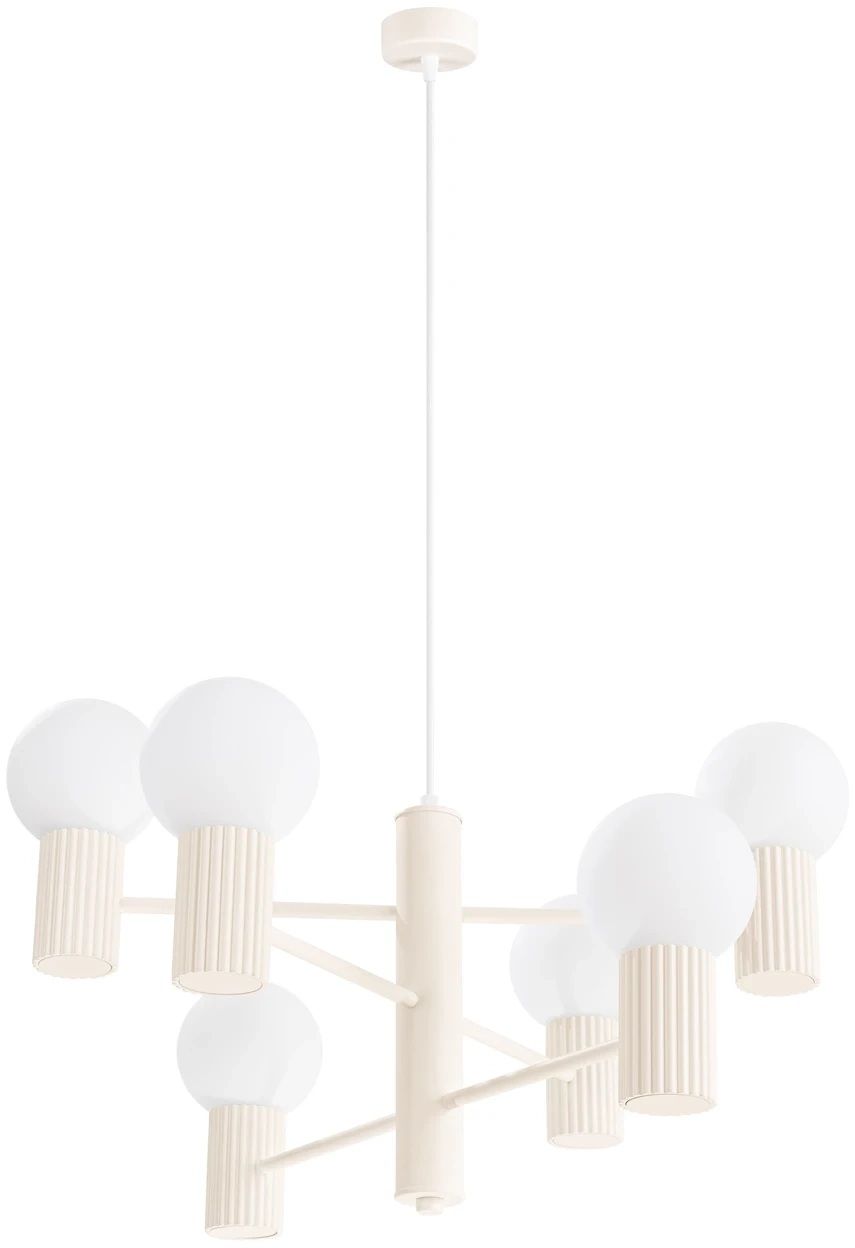 Sollux Lighting Halo závěsné svítidlo 6x8 W béžová SL.1831