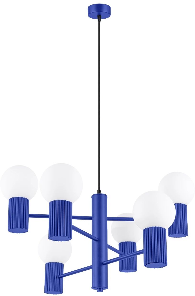Sollux Lighting Halo závěsné svítidlo 6x8 W fialová SL.1835