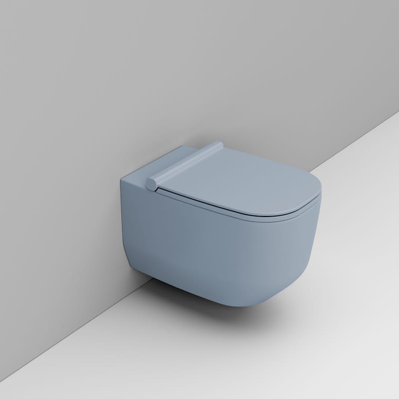 Ceramica Dolomite Alba záchodová mísa závěsná bez splachovacího kruhu modrá D502571