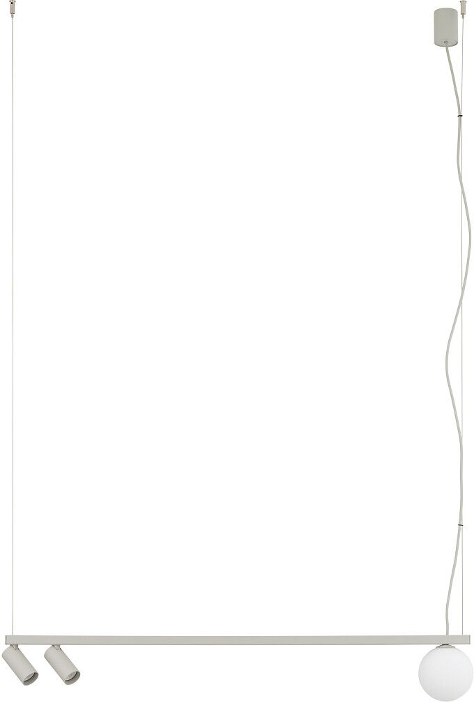 Nowodvorski Lighting Fourty III závěsné svítidlo 3x10 W šedá/popelavá 11450