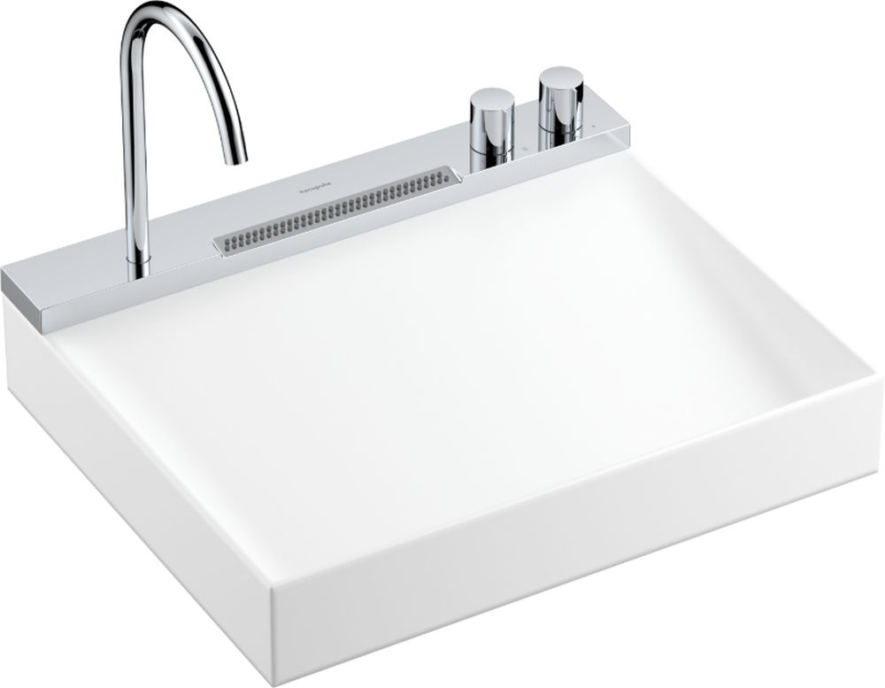 Hansgrohe Avalegra umyvadlo s baterií 58x47.5 cm obdélníkový klasický-zápustný bílá 22472000
