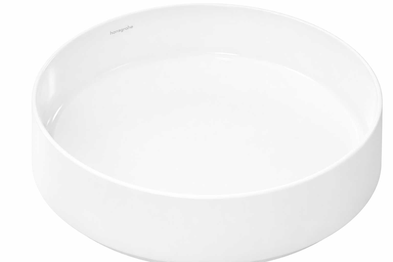 Hansgrohe Xuniva Evo S umyvadlo 40x40 cm kulatý na pult bílá lesk 60323450