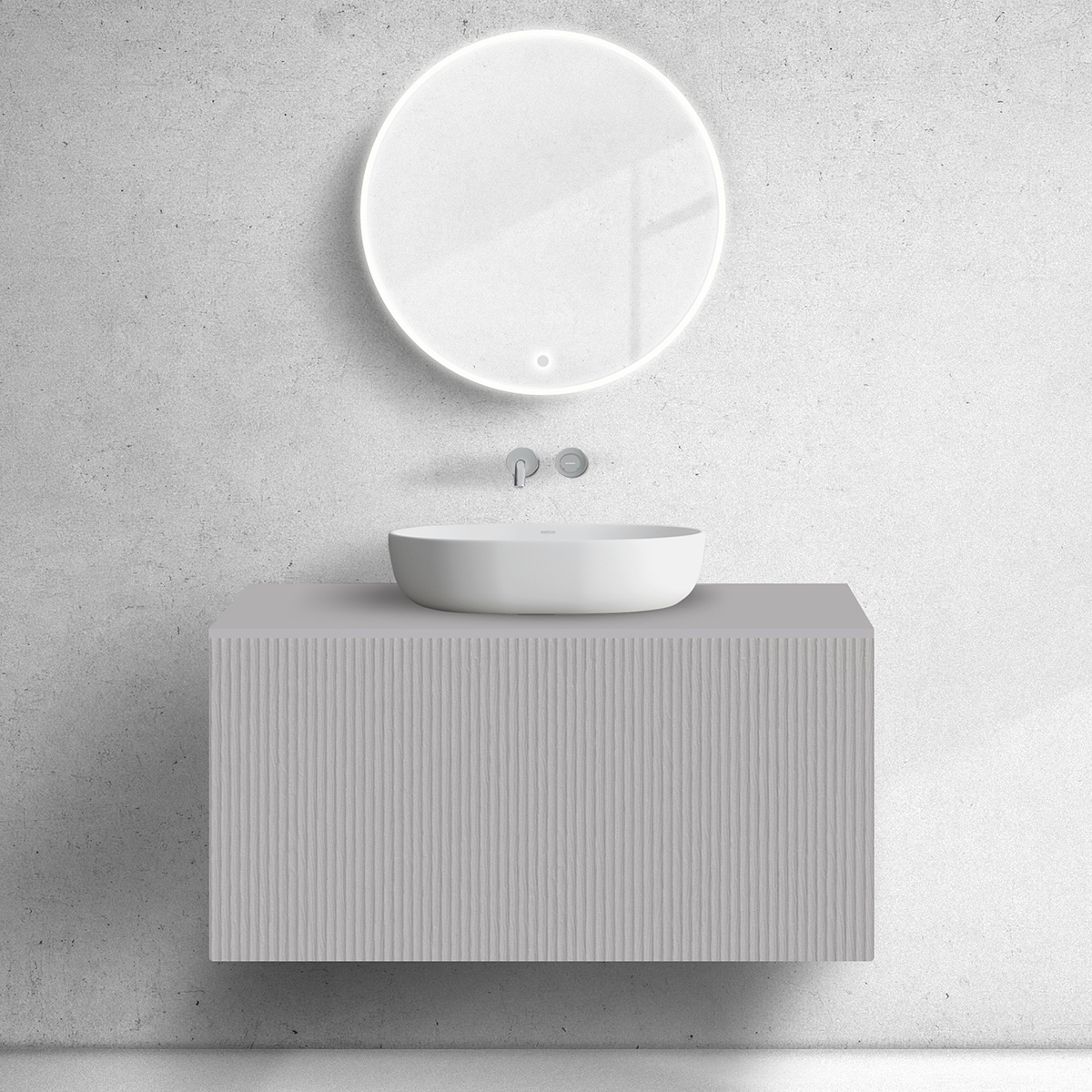 Oltens Lun skříňka 100x44.7x52 cm pod umyvadlo závěsná 60029900