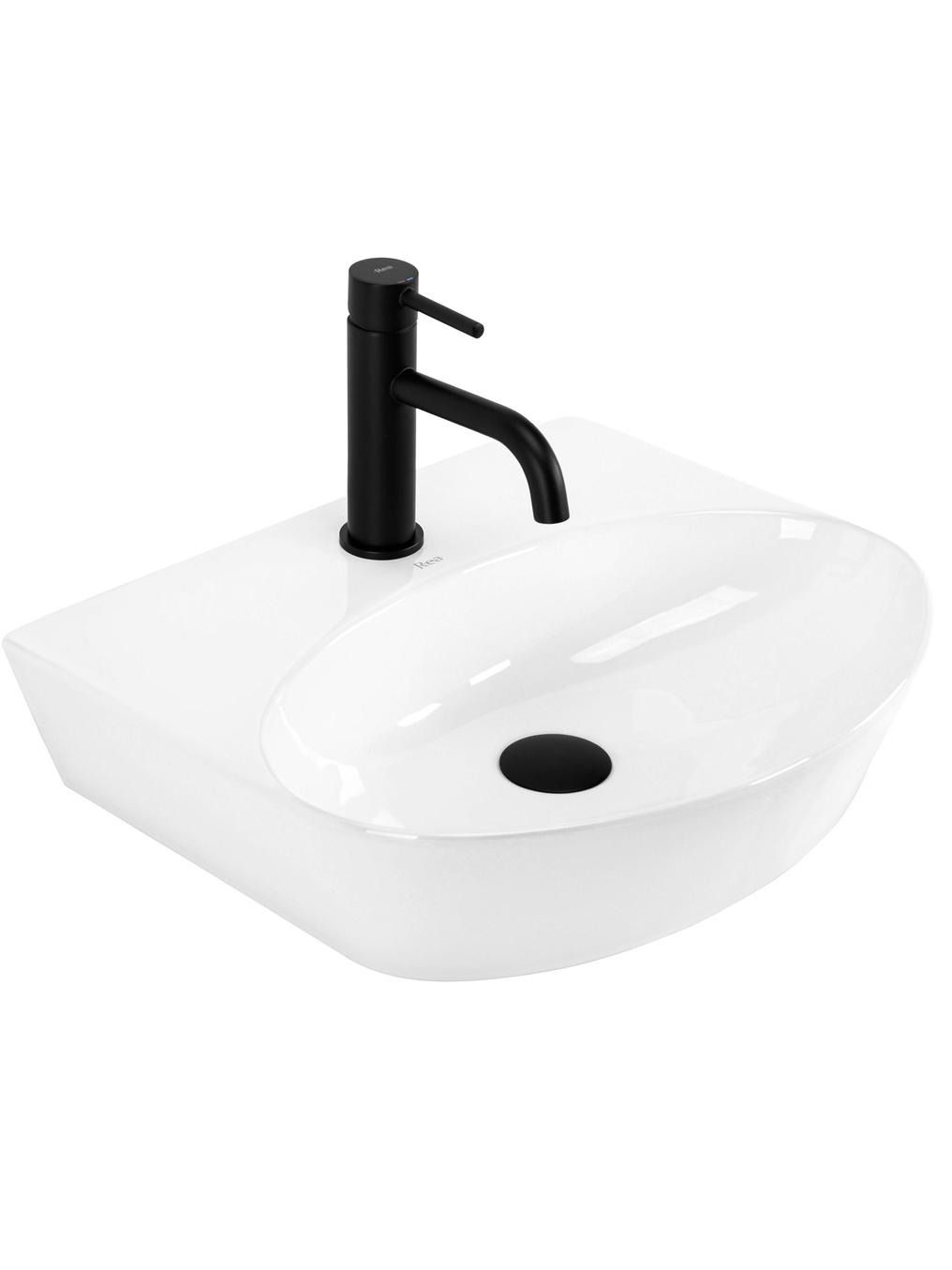 Rea Kim umyvadlo 45.5x39 cm polokulatý klasický-na pult bílá REA-U6681
