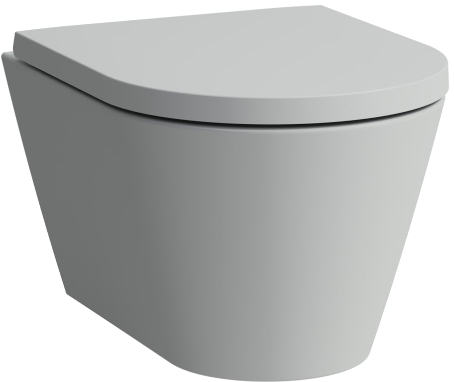 Laufen Kartell záchodová mísa závěsná bez splachovacího kruhu šedá mat H8203337590001