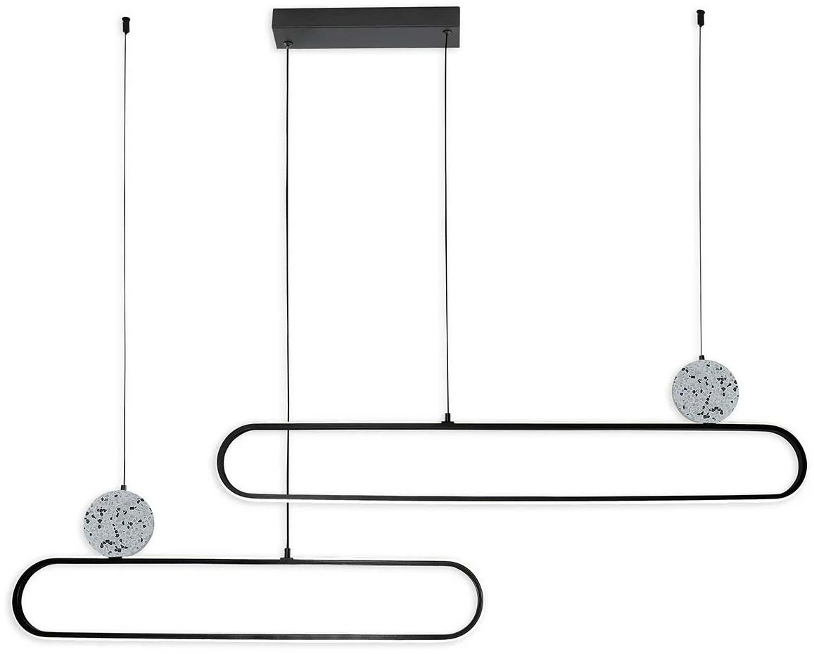 Goldlux Florentyna závěsné svítidlo 2x48 W bílá-černá 333896