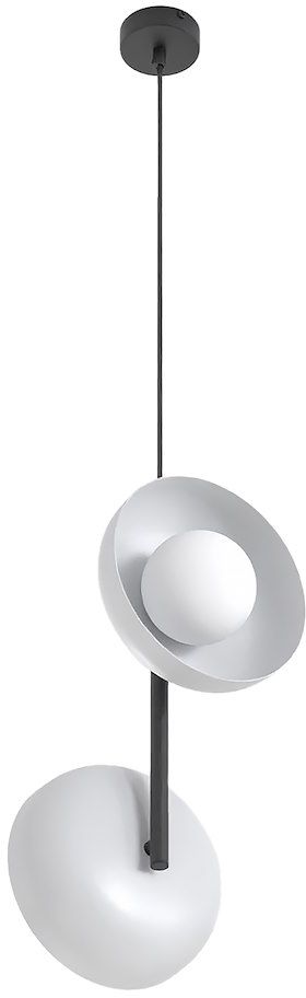 Emibig Vanila závěsné svítidlo 2x8 W šedá/popelavá 1597/2