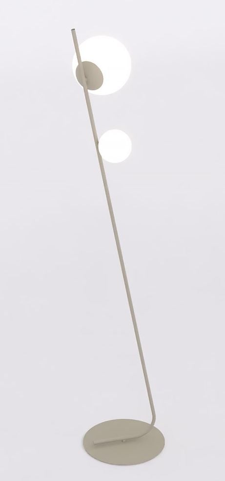 Emibig Tatu stojací lampa 2x8 W krémová 1506/LP2