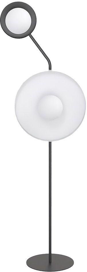 Emibig Kiss stojací lampa 2x8 W bílá-černá 1609/LP2