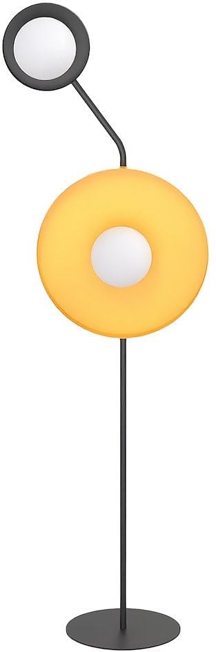 Emibig Kiss stojací lampa 2x8 W černá-oranžová 1610/LP2