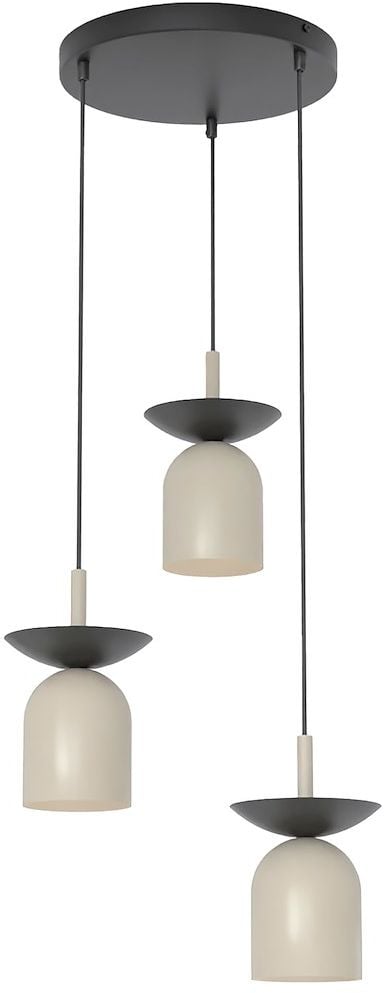 Emibig Ego závěsné svítidlo 3x10 W černá-cappuccino 1612/3PREM