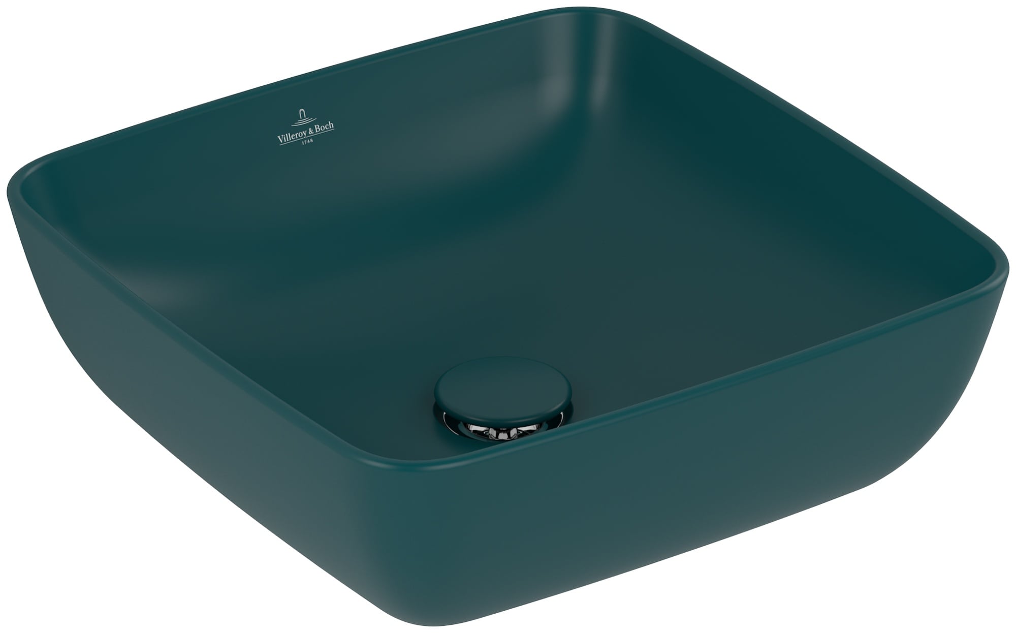 Villeroy & Boch Artis umyvadlo 41x41 cm čtvercový na pult zelená 417841TE