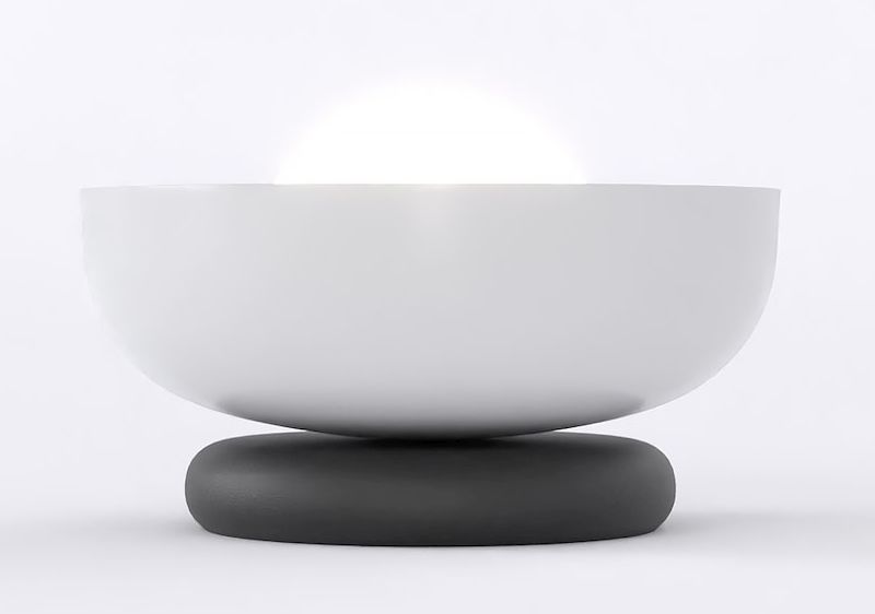 Emibig Ozzy stolní lampa 1x8 W černá-šedá 1518/LN1