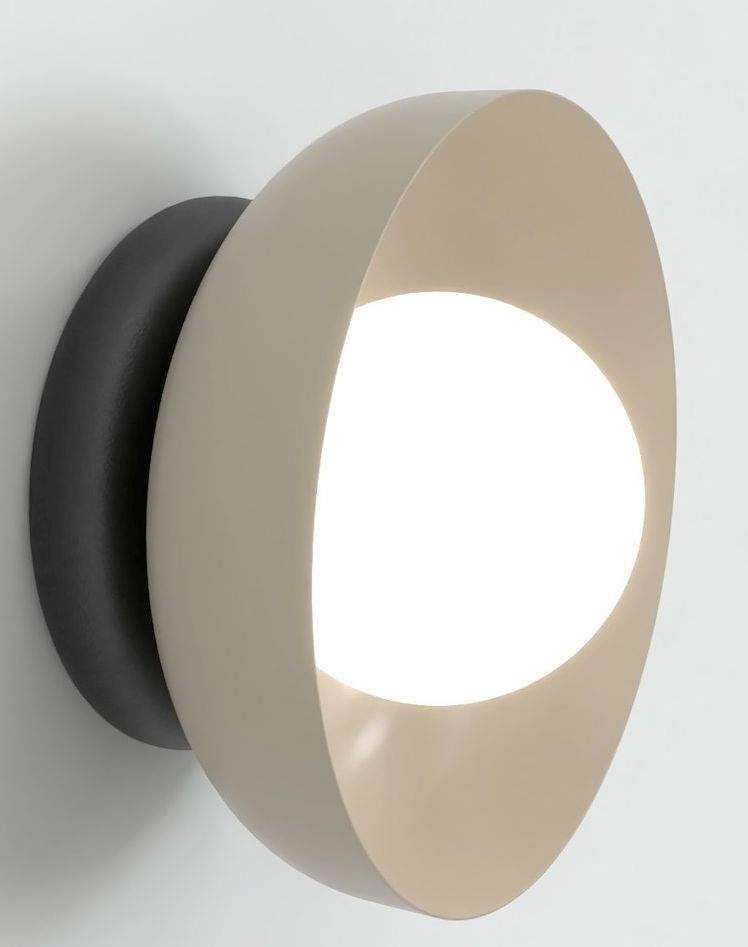 Emibig Ozzy nástěnné svítidlo 1x8 W černá-béžová 1517/K1