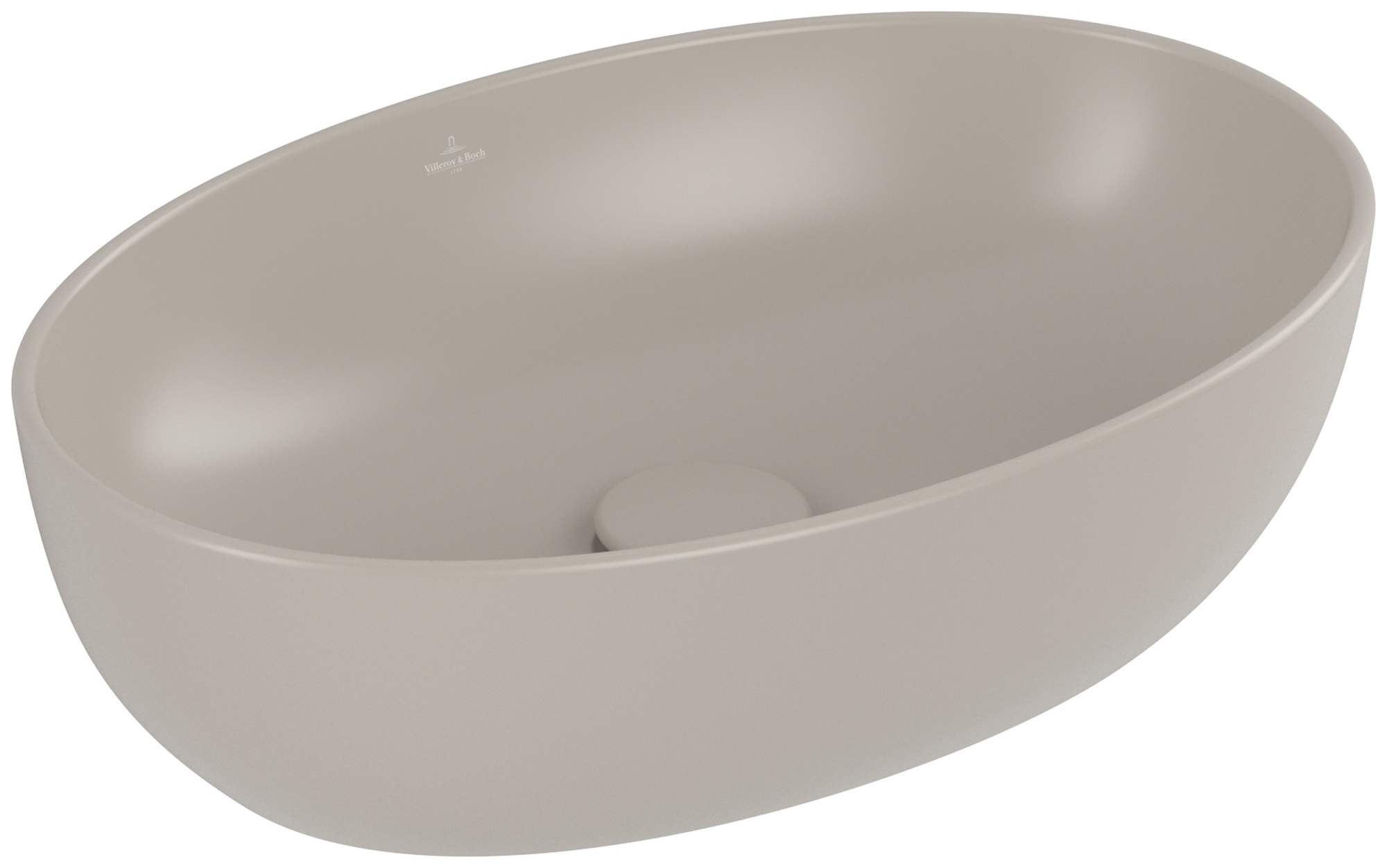 Villeroy & Boch Artis umyvadlo 48x32.5 cm oválné na pult hnědá/béžová 438848AM