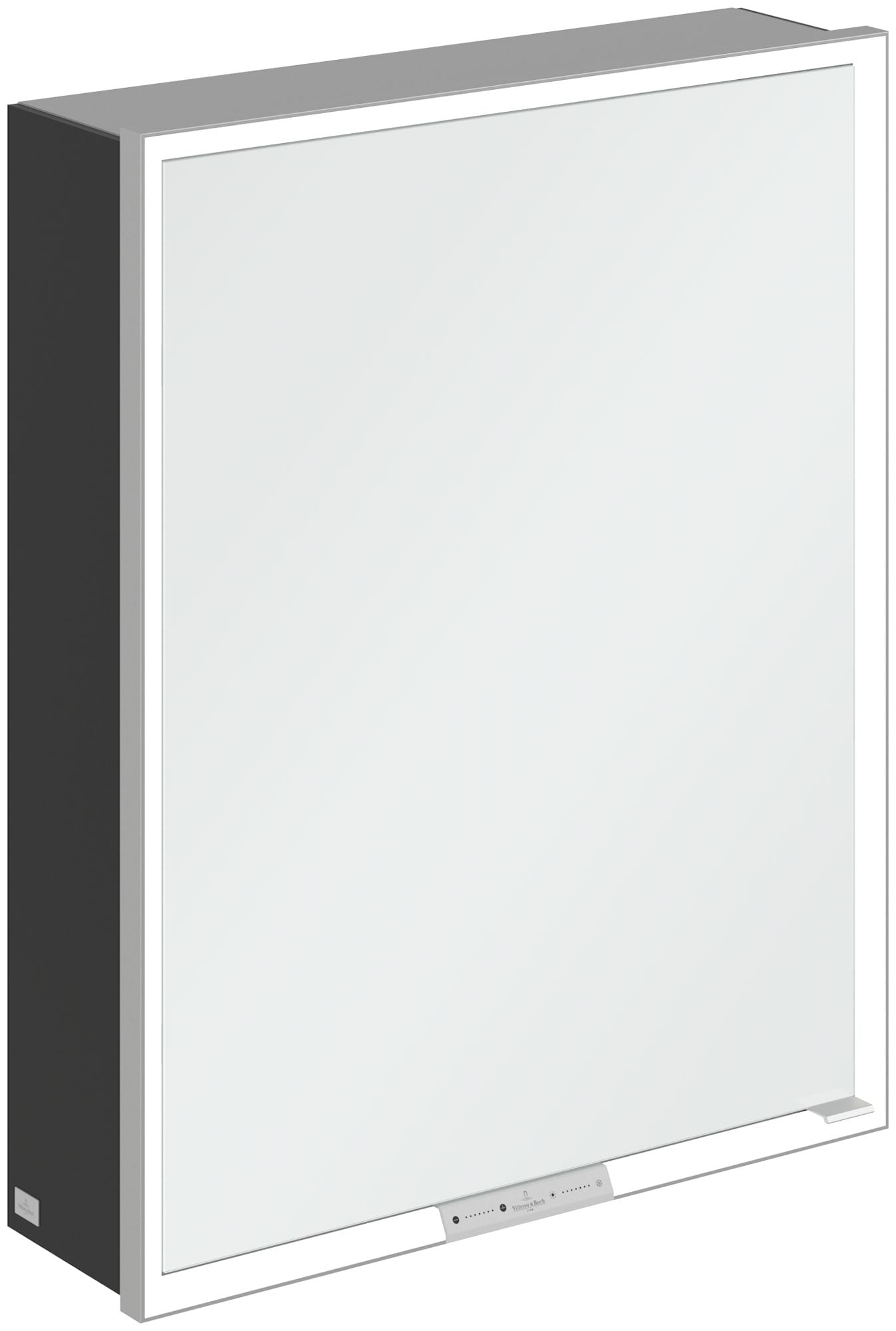 Villeroy & Boch My View+ skříňka 60x16.8x75 cm se zrcadlem černá A4816LVL