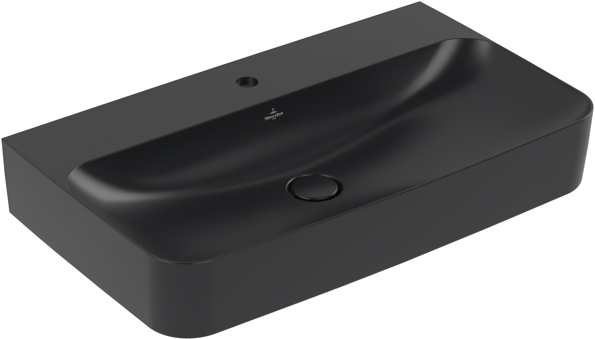 Villeroy & Boch Finion umyvadlo 80x47 cm obdélníkový klasický černá matný 416881R7