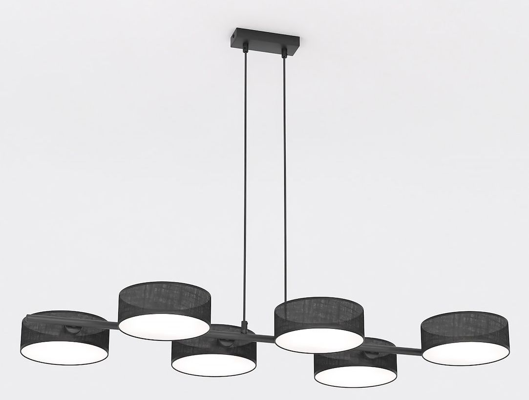 Emibig Drumz závěsné svítidlo 6x10 W černá 1562/6