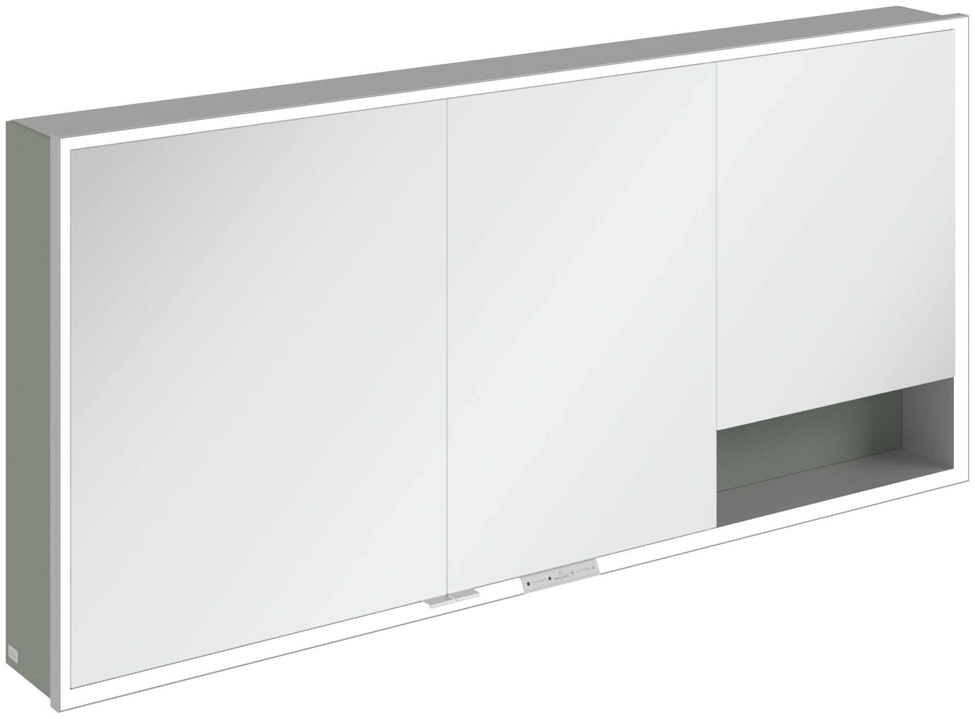 Villeroy & Boch My View+ skříňka 160x16.8x75 cm se zrcadlem zelená A48116AF